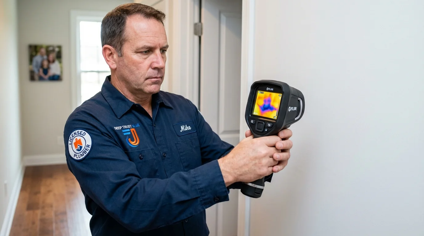 Thermal imaging leak detection by Johns Plumbing LLC in Ware Shoals